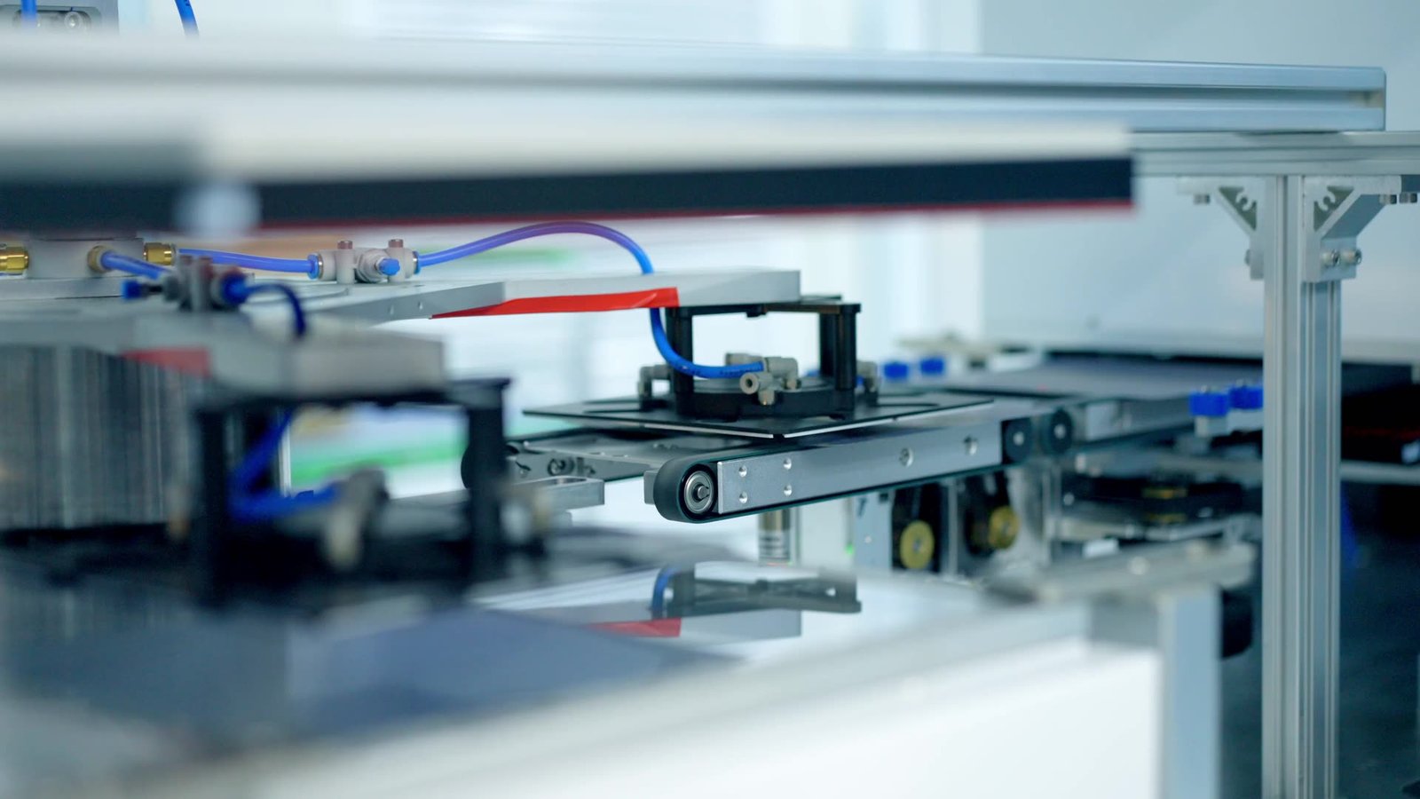 Automated assembly line running inside a supplier plant